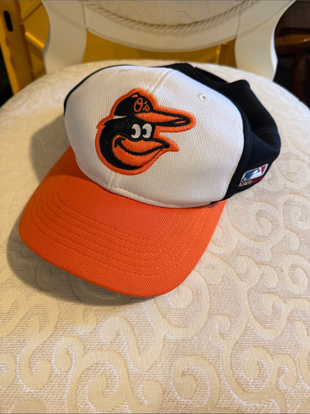 MLB Baltimore Orioles Hat in White, Orange, Black